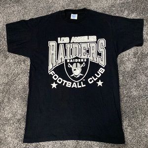 VINTAGE 1990 Los Angeles Raiders T-Shirt. Large